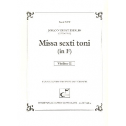 Eberlin, Johann Ernst : Missa sexti toni -Johann Ernst Eberlin