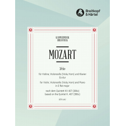 Klaviertrio Es-Dur nach K407 -Wolfgang Amadeus Mozart / Arr.Ernst Naumann