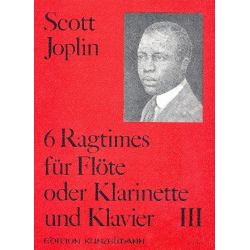 6 Ragtimes Band 3 : für Flöte -Scott Joplin