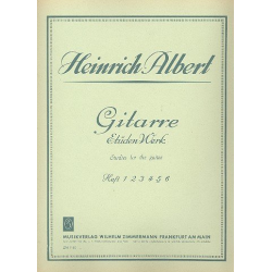 Gitarre-Etüden-Werk Band 5 : -Heinrich Albert