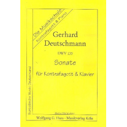 Sonate DWV133 : für Kontrafagott -Gerhard Deutschmann