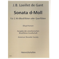 Sonate d-Moll : -Jean Baptiste Loeillet de Gant