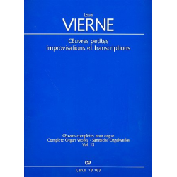 Oeuvres petites, improvisations et transcriptions : - Louis Victor Jules Vierne