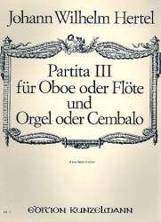 Partita 3 : für Oboe (Flöte) - Johann Wilhelm Hertel