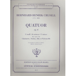 Quartett c-Moll op.4 : für -Bernhard Henrik Crusell