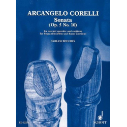 Sonata op.5,10 : for soprano -Arcangelo Corelli