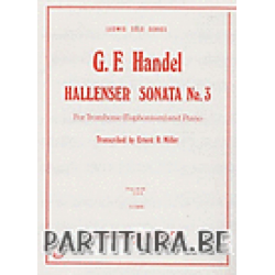 Hallenser Sonata No. 3 -Georg Friedrich Händel (George Frederic Handel) / Arr.Ernest R. Miller