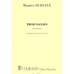3 Danses pour orchestre : pour 2 pianos -Maurice Duruflé