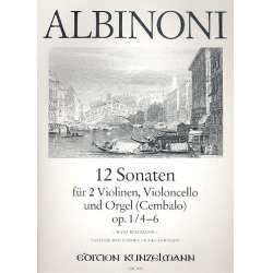 12 Sonaten op.1 Band 2 (Nr.4-6) : -Tomaso Albinoni