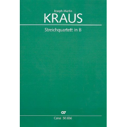 Streichquartett B-Dur Nr.6 op.1,2 VBý181 -Joseph Martin Kraus
