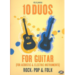 10 Duos (+CD) : für 2 Gitarren/Tabulatur -Felix Janosa