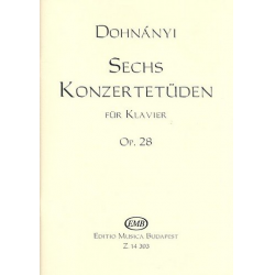 6 Konzertetüden op.28 : -Ernst von Dohnányi