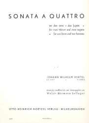 Sonata à quattro : per 2 corni e - Johann Wilhelm Hertel