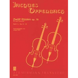 12 Etüden op.78 Band 2 (Nr.8-12) : -Jacques Offenbach