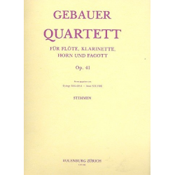 Quartett op.41 : für Flöte, Klarinette, -Francois Rene Gebauer