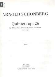 Quintett op.26 : für Flöte, Oboe, -Arnold Schönberg