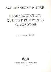 Quintett Nr.1 für Flöte, Oboe, Klarinette, Horn und Fagott -Endre Szervánsky