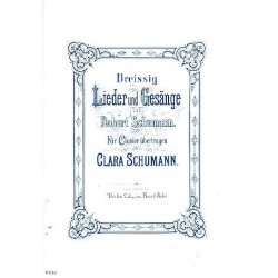 30 Lieder und Gesänge von Robert -Clara Schumann