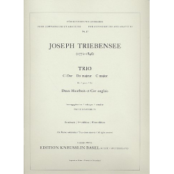 Trio C-Dur : für 2 Oboen und -Joseph Triebensee