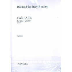 Fanfare : for 2 trumpets, horn, trombone -Richard Rodney Bennett