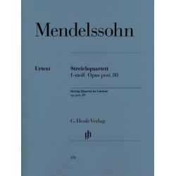 Streichquartett f-Moll oppost.80 -Felix Mendelssohn-Bartholdy
