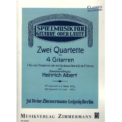 Quartett c-Moll Nr.2 : für 4 Gitarren -Heinrich Albert