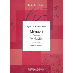 Menuett op.14,1 und Melodie op.16,2 : -Ignace Jan Paderewski