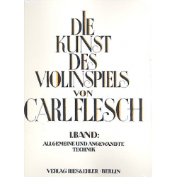 Die Kunst des Violinspiels Band 1 -Carl Flesch