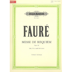Requiem op.48 : für Soli, gem Chor -Gabriel Fauré