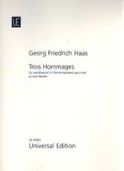 3 Hommages : für 2 Klaviere zu 2 Händen -Georg Friedrich Haas