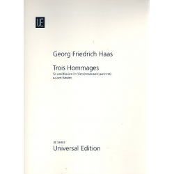 3 Hommages : für 2 Klaviere zu 2 Händen -Georg Friedrich Haas