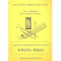 Sonata prima : pour trompette et -Giovanni Bonaventura Viviani