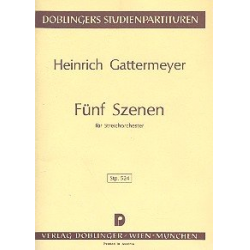 5 Szenen : für Streichorchester -Heinrich Gattermeyer