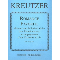 Romance favorite partant pour la - Conradin (Konradin) Kreutzer