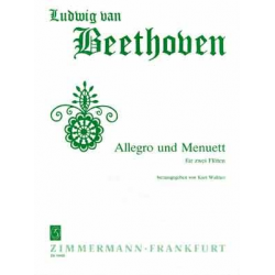 Allegro und Menuett für 2 Flöten -Ludwig van Beethoven / Arr.Kurt Walther