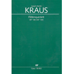 Quintett VBý188 : für Flöte und Streichquartett -Joseph Martin Kraus
