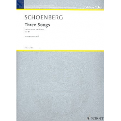 3 Songs op.48 : for low voice and piano -Arnold Schönberg