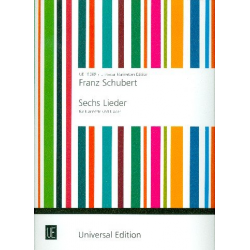 6 Lieder : für Klarinette und Klavier -Franz Schubert / Arr.Carl Baermann