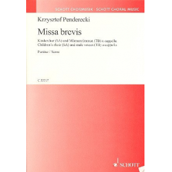 Missa Brevis : für Kinderchor und Männerchor - Krzysztof Penderecki