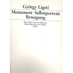 3 Stücke : für 2 Klaviere -György Ligeti
