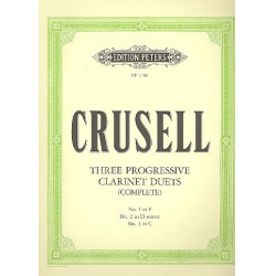 3 progressive clarinet duets -Bernhard Henrik Crusell
