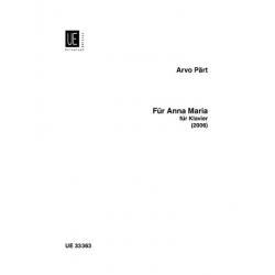 Für Anna Maria : für Klavier -Arvo Pärt
