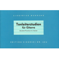 Tonleiterstudien : für Gitarre -Siegfried Behrend