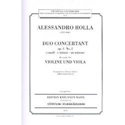 Duo concertant d-Moll op.4,2 für Violine und Viola -Alessandro Rolla
