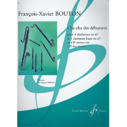 Cha-cha des débutants (4 clarinettes en sib & 1 clarinette basse) -Francois-Xavier Bouton
