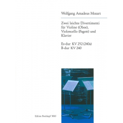 2 leichte Divertimenti -Wolfgang Amadeus Mozart / Arr.Ernst Naumann