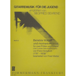 Beliebte Walzer und Moment musical -Franz Schubert / Arr.Fried Walter