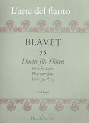 15 Duette : für 2 Flöten -Michel Blavet