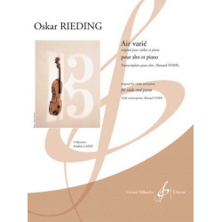 Air varié : pour alto et piano -Oskar Rieding