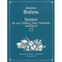 Quintett f-Moll op.34 : für -Johannes Brahms